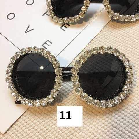 Handmade flower diamond sunglasses