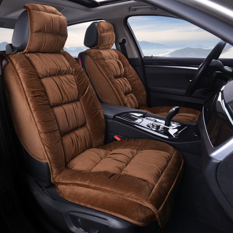 Winter Short Plush Car Seat Cushion All-inclusive