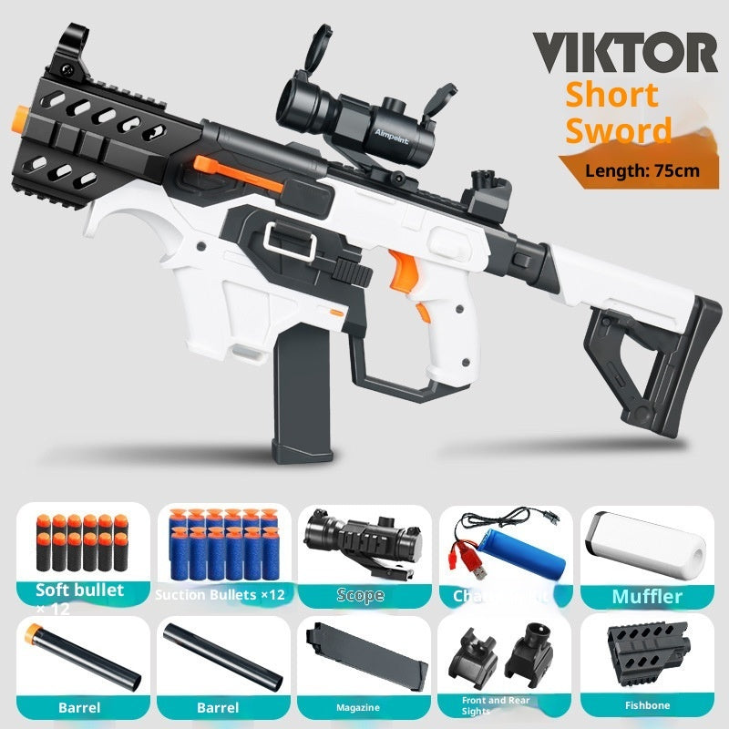 Dagger Victor Charge Electric Continuous Hair Soft Bullet Gun Children's Toy