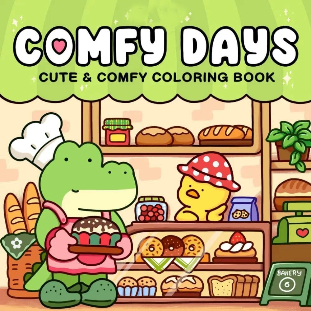 Coloring Book For Adults And Teens Cute Animal Characters Book Easy-to-start Coloring Book