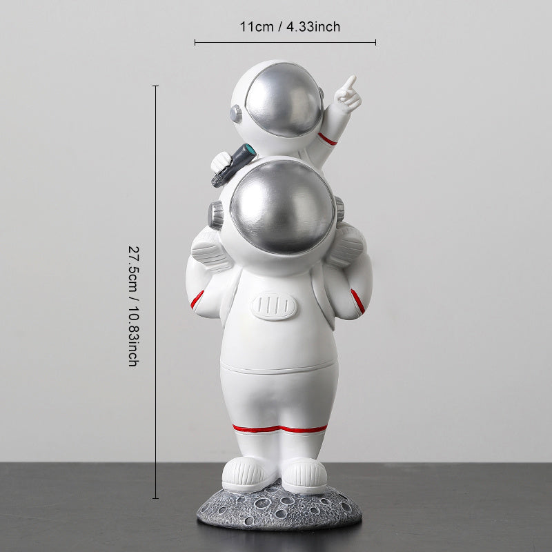 Parent-child Astronaut Living Room Porch TV Cabinet Desktop Baubles Children's Room Decorations Gift