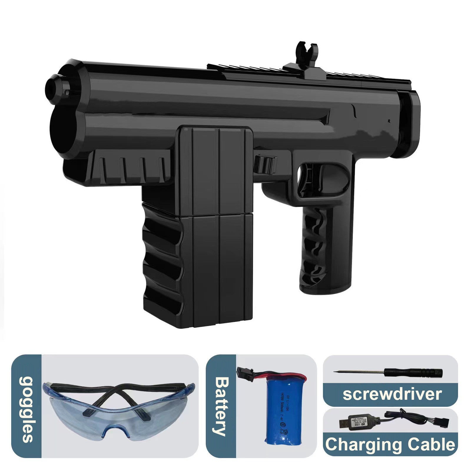 Rechargeable High-voltage Continuous Long-range Toy Gun