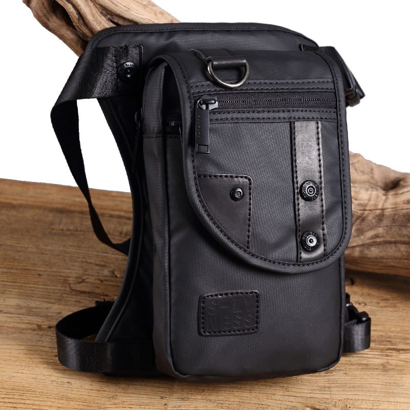 Sac de jambe Flow mode sac de poitrine multifonction pochette étanche en nylon léger pour hommes, sac diagonal