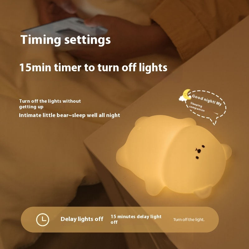 Creative USB Charging Timing Three-gear Brightness Night Light