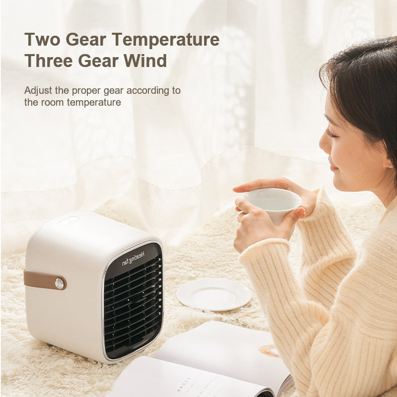 Office Small Electric Heaters Are Plugged In At Home