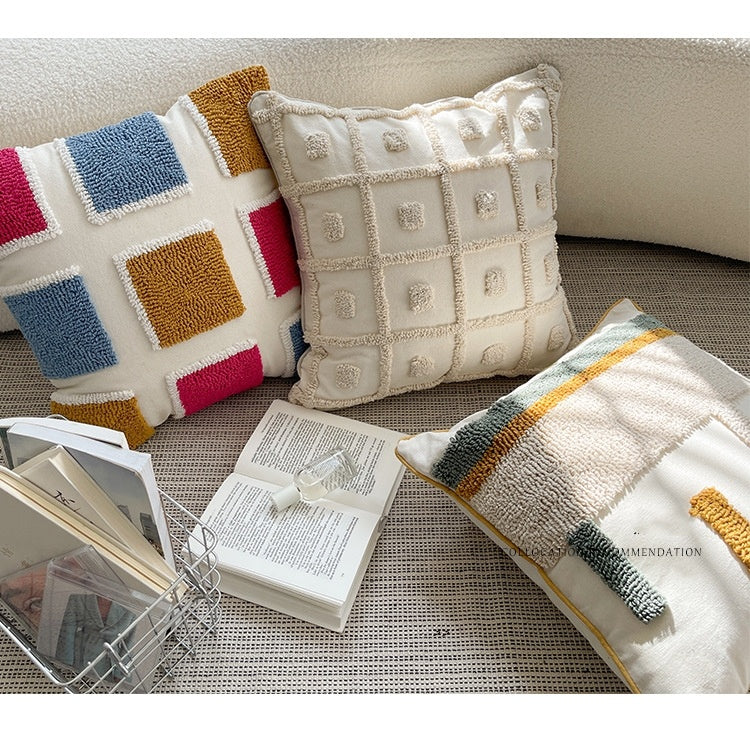 Modern Simple Embroidery Towel  Pillowcsae