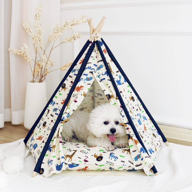 Pet Tent Cat Litter Removable And Washable Cotton Canvas