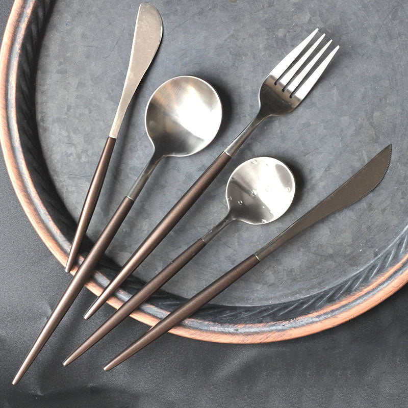 Nordic ins wind web celebrity knife, fork and spoon