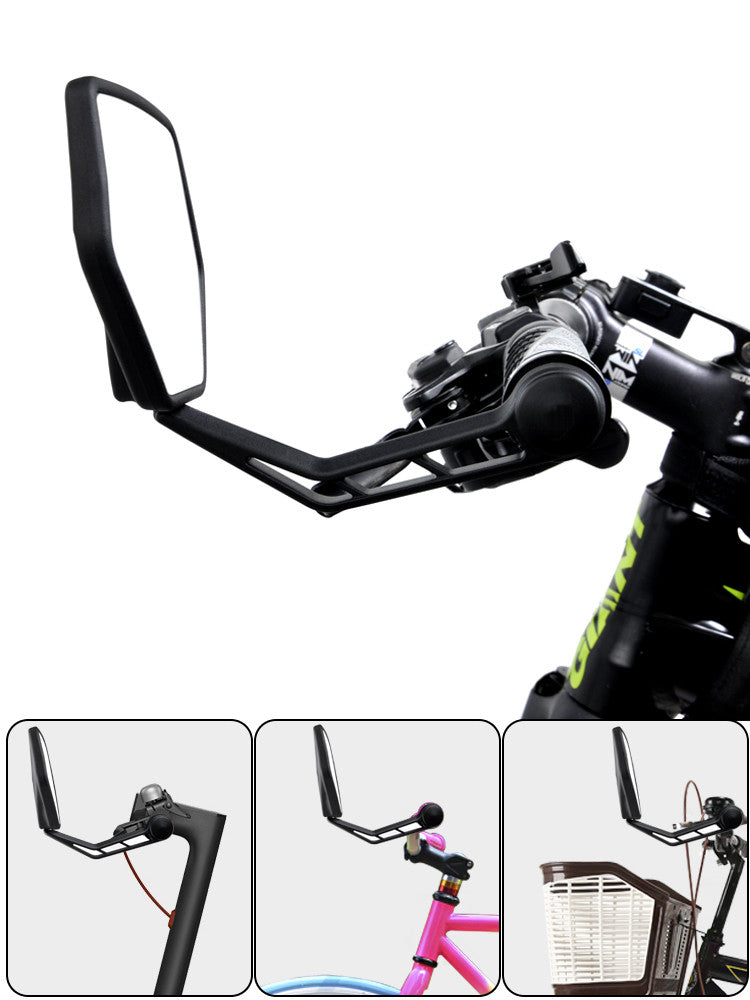 Rotatable wide-angle high-definition bicycle mirror