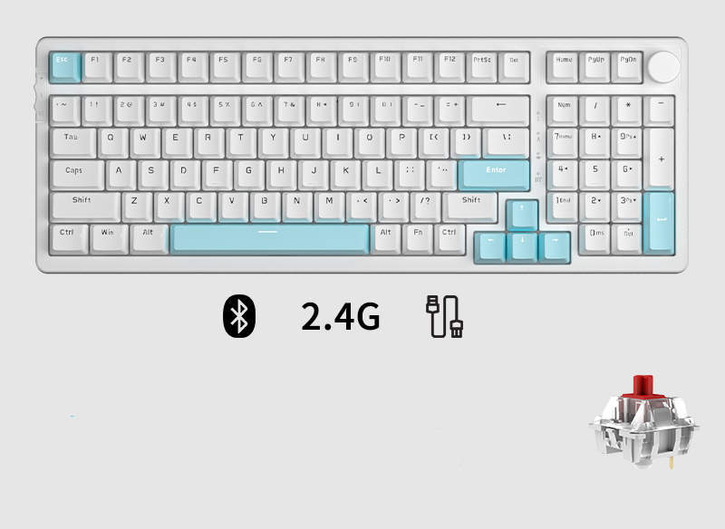 Three-mode Mechanical Keyboard Wireless Customization