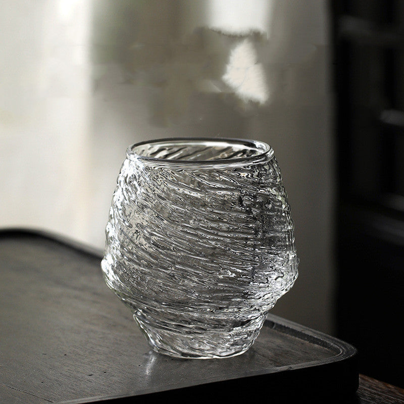 Glass Hammered Japanese Kung Fu Tea Cup
