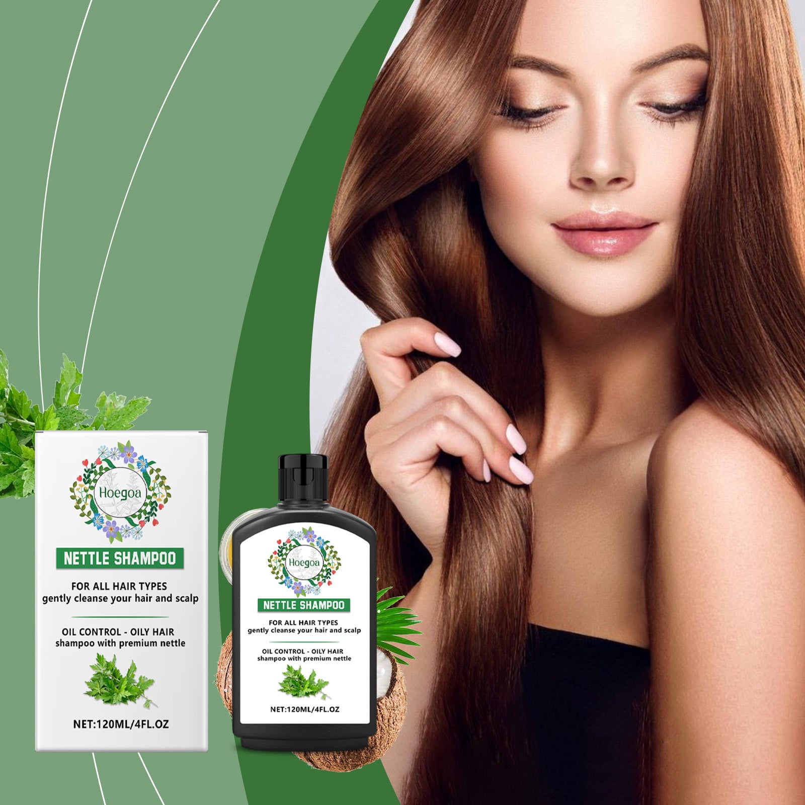 Nettle Grass Shampoo Improves Scalp Cleaning