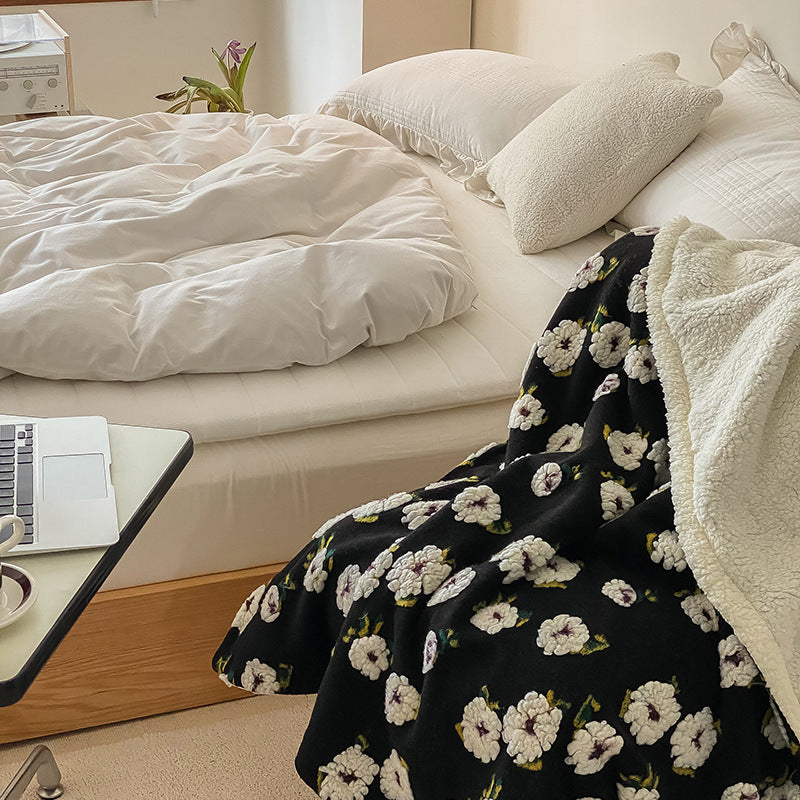 Thickened Double-layer Three-dimensional Wool Blanket Nap Blanket