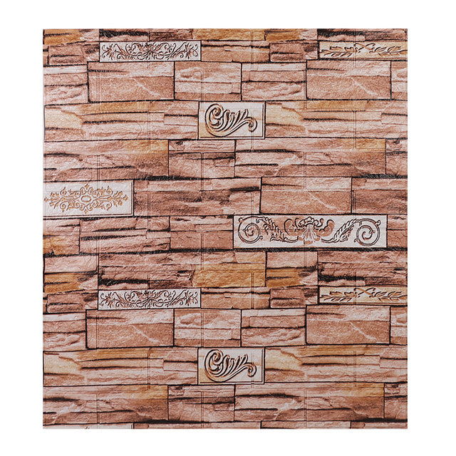 10pcs 3D Brick Wall Sticker DIY Wallpaper For Living Room