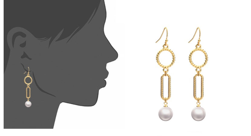 Pearl Earrings Temperament Long Earrings Small Jewelry