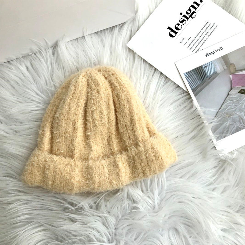 Macaron Color Women's Knitted Wool Warm Hat
