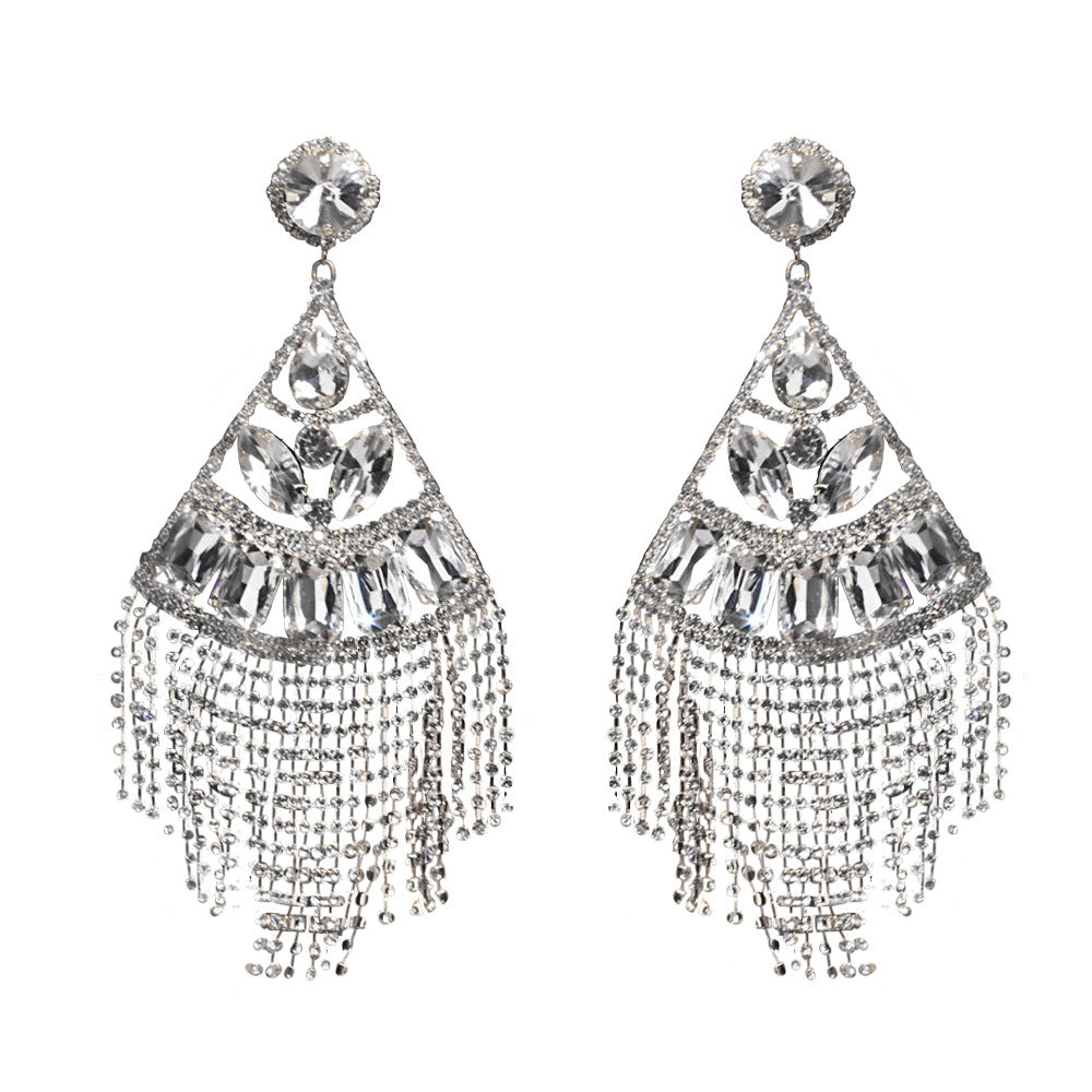 Women's Fashion Fan-shaped Tassel Earrings