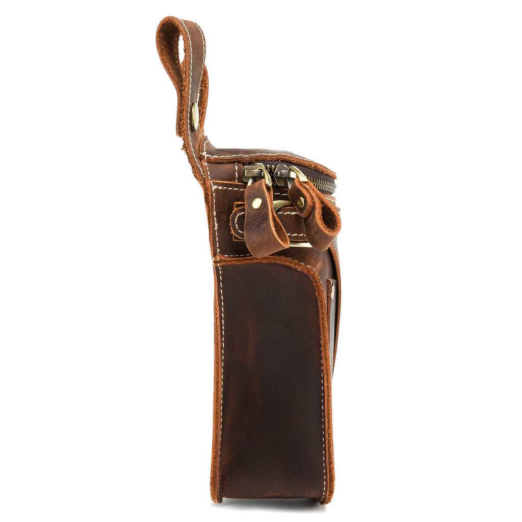 Sports Outdoor Leisure Leather Waist Bag