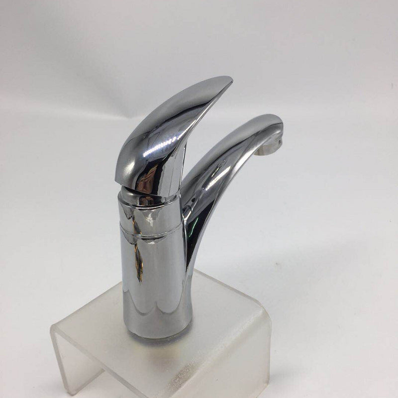 Single cold single handle basin faucet