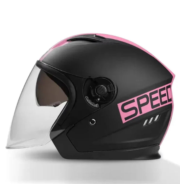 Simple Electric Bicycle Double Lens Helmet