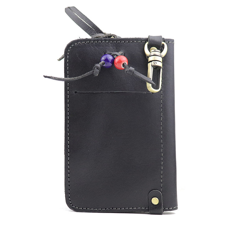 2-in-1 leather key card case