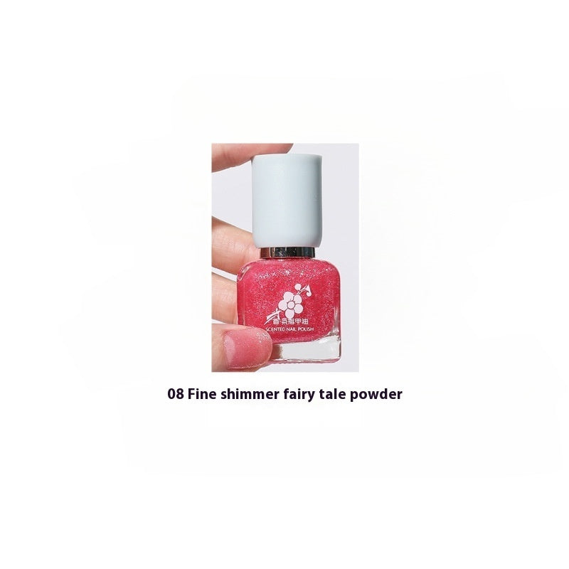 Water-based Quick-drying Baking-free Long-lasting Tearable Popular Color White Fragrance-retaining Nail Polish