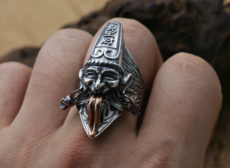 925 Sterling Silver Men's Retro Ring Is Capricious At First Sight