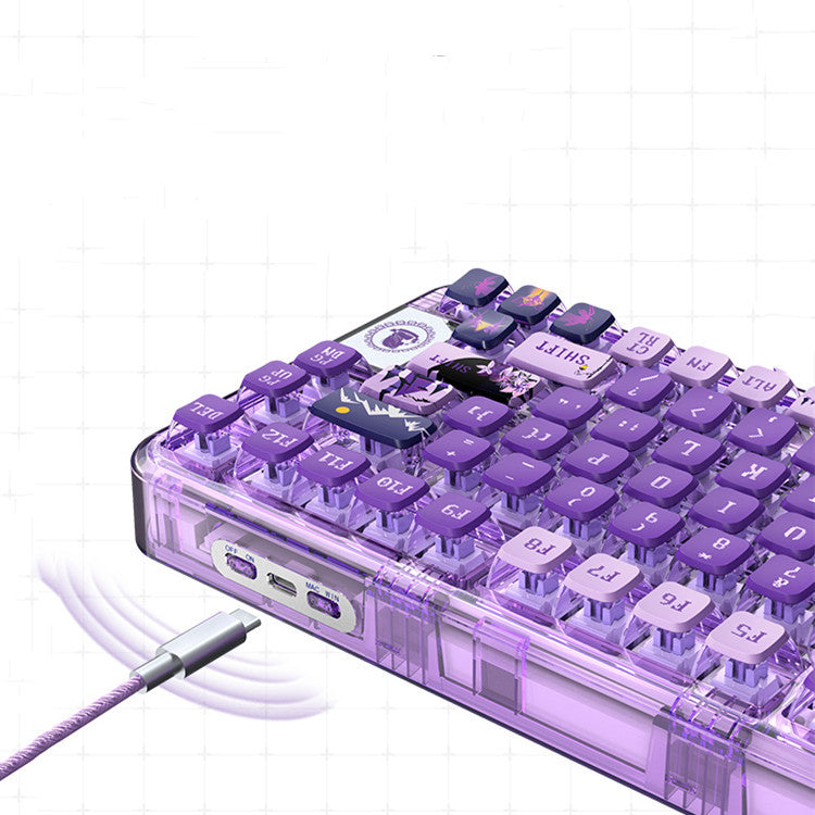 Fashion Fairy Tale Style Transparent Mechanical Keyboard