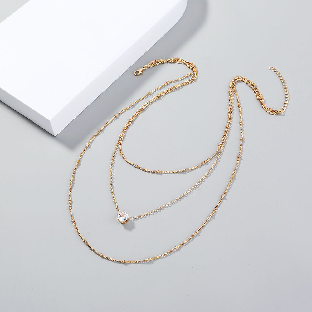 Simple and fashionable multi-layer necklace