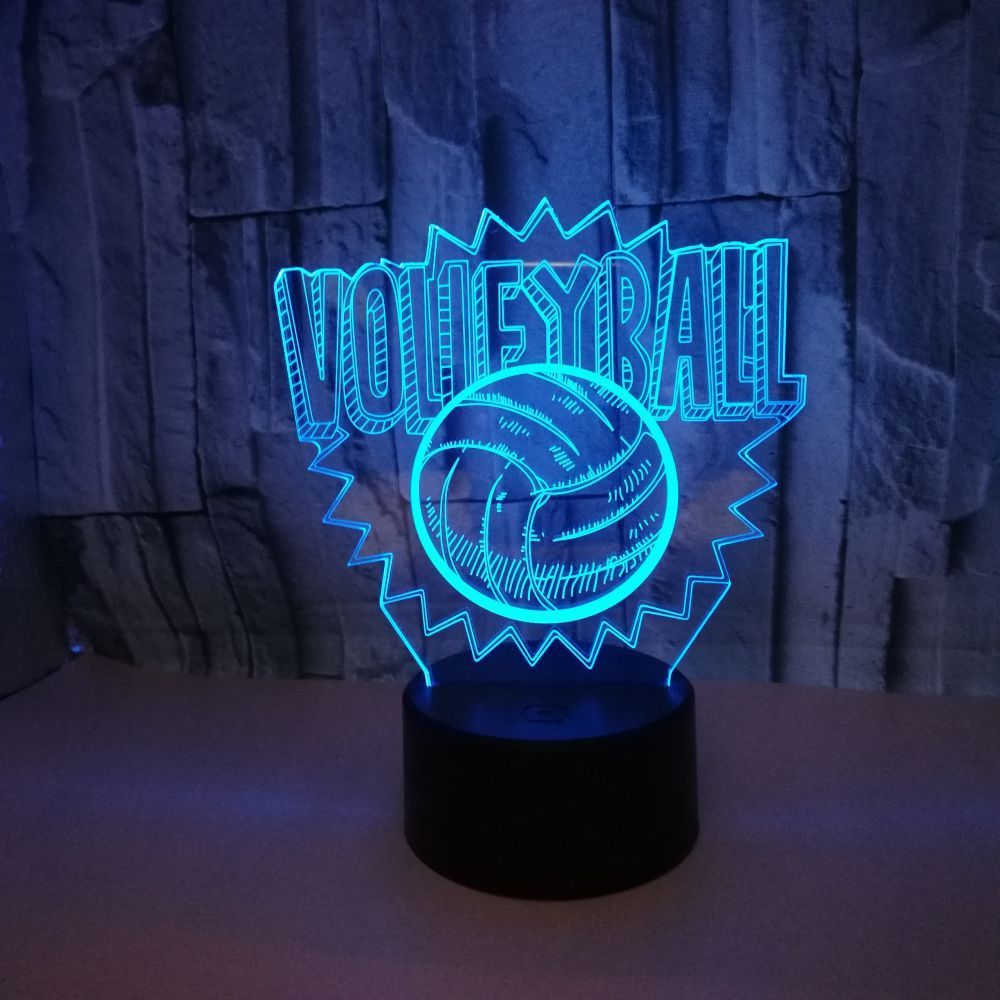 Veilleuse LED 3D volleyball
