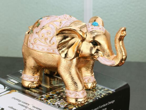 Cendrier Éléphant Rétro Tendance Personnalité Créative Couvercle Sphérique