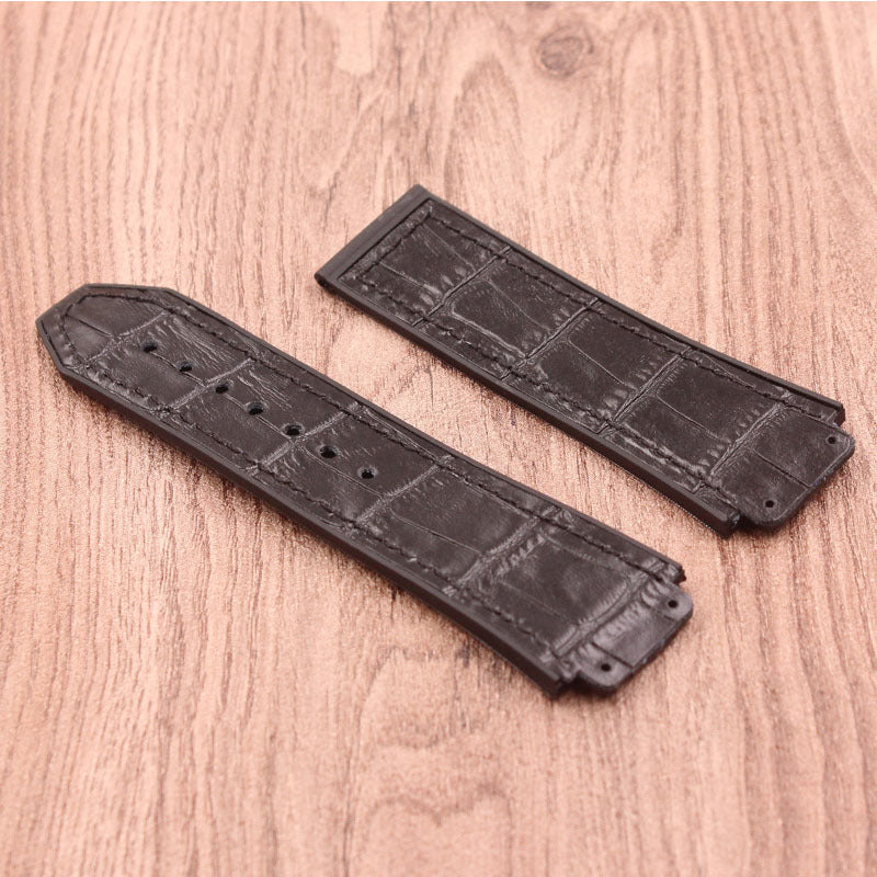 Leather Rubber Strap Men's Watch Accessories