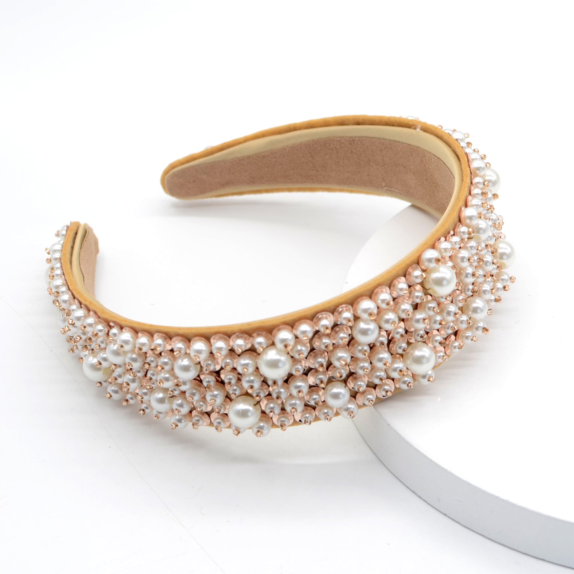 Baroque Rhinestone Pearl Headband