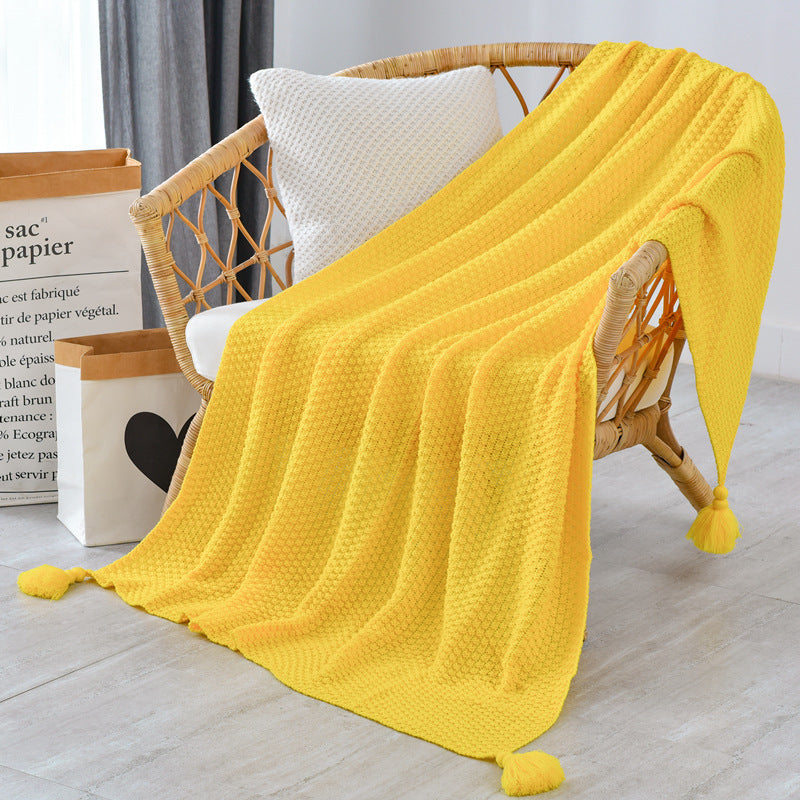 Household Fashionable Knitted Sofa Blanket