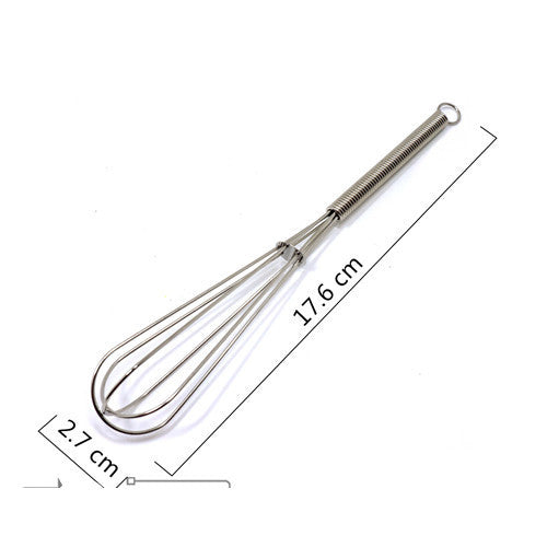 Full size mini keychain manual whisk gold silver
