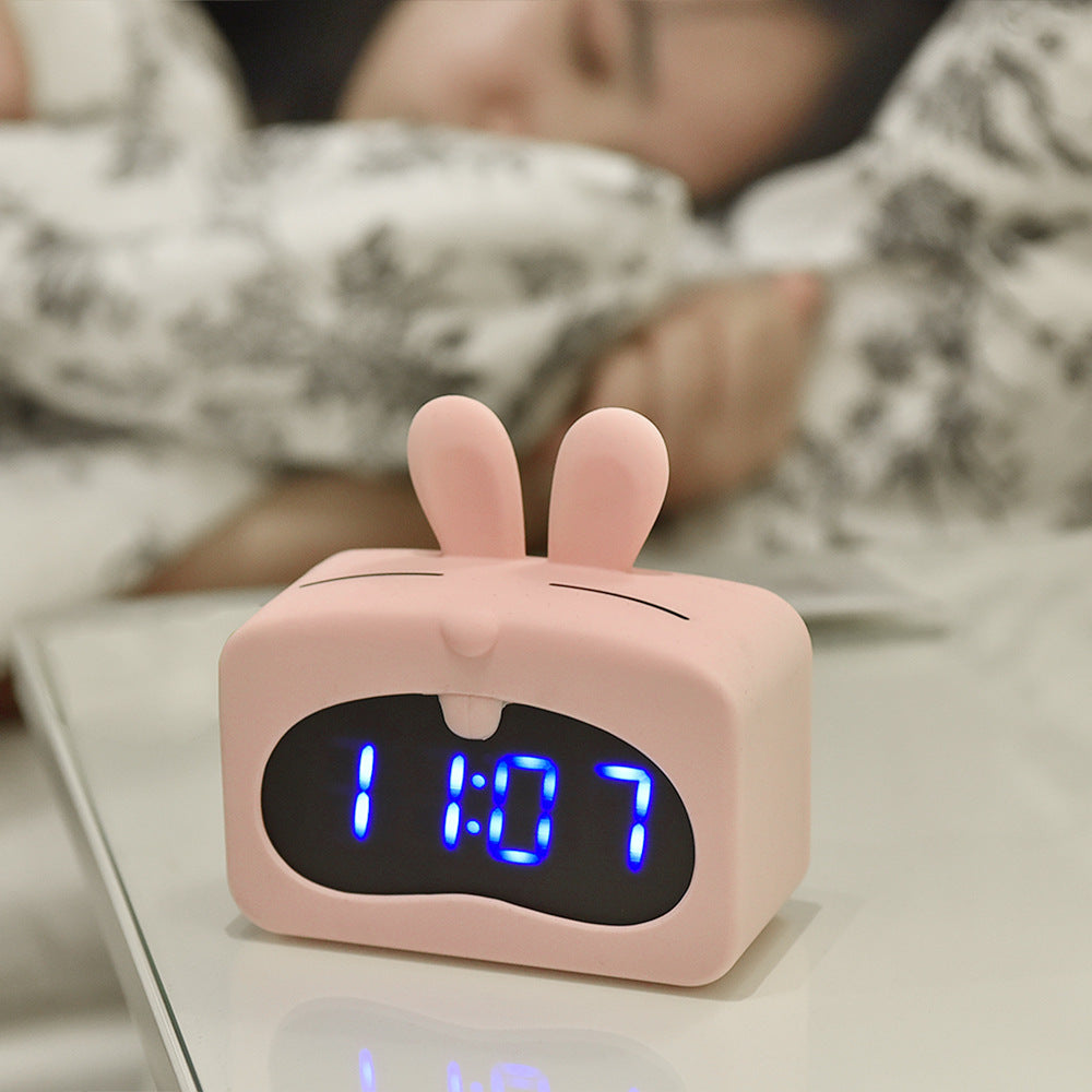 So Cute Creative Alarm Clock With Temperature Display