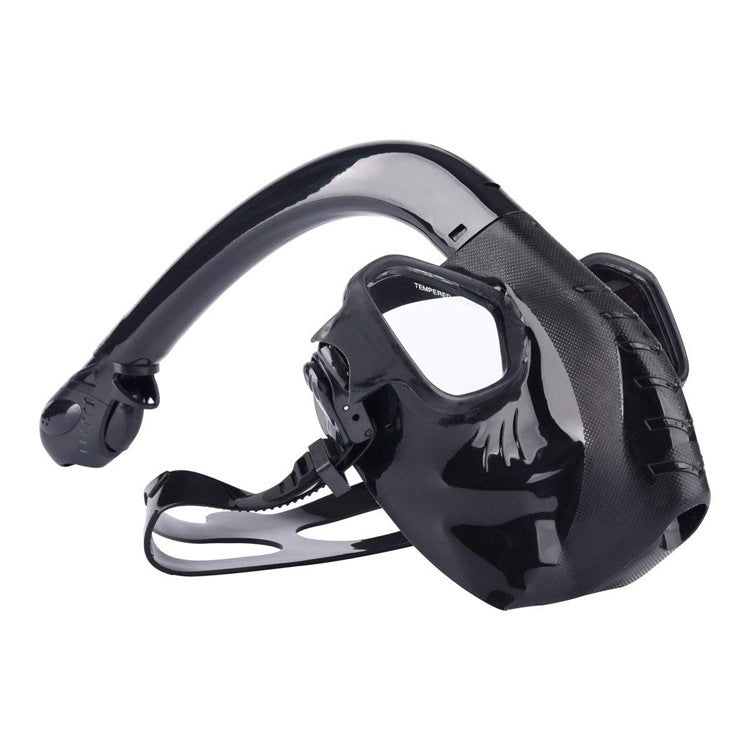Snorkeling full cover full dry diving mask diving equipment silicone diving mask