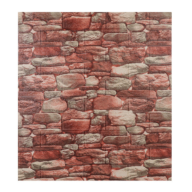 10pcs 3D Brick Wall Sticker DIY Wallpaper For Living Room