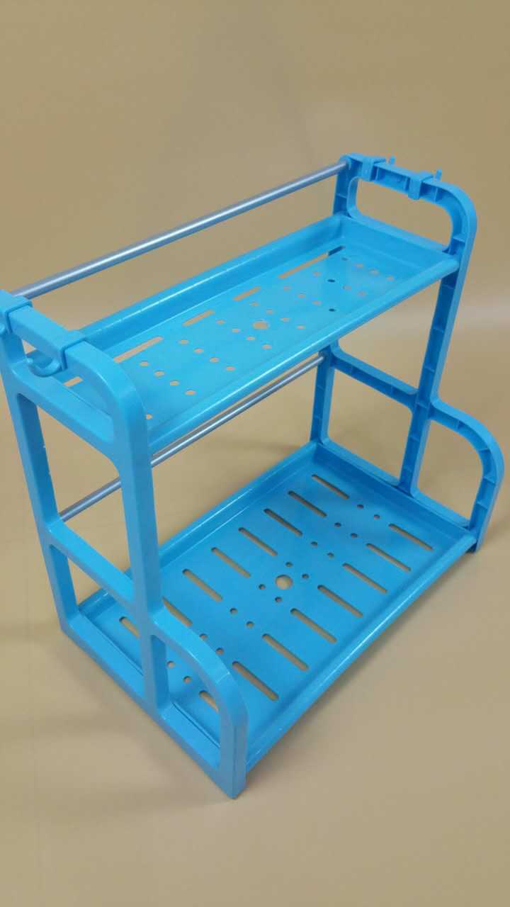 Double Kitchen Shelf Seasoning Supplies Storage Rack Plastic Multilayer Floor Rack Spice Rack