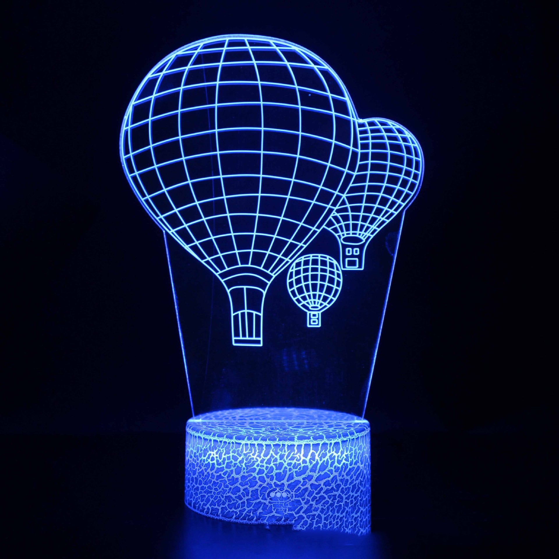 Hot Air Balloon Valentine's Day Series 3d Colorful Night Light