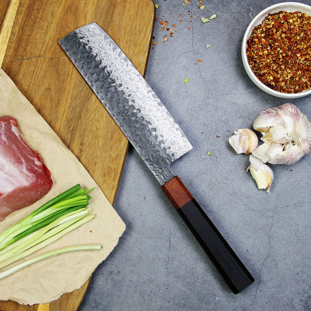 Hammered Forged Stainless Steel Japanese Cuisine Chef's Knife