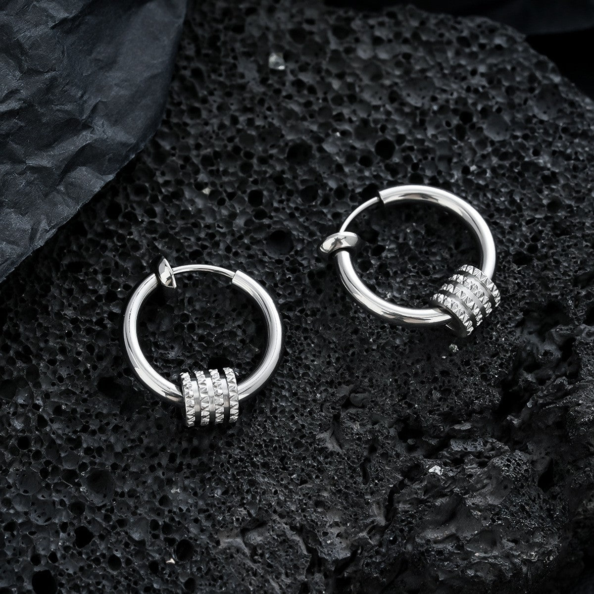 Trendy Men's Ear Studs & Ear Cuffs, High-End Unisex Earrings