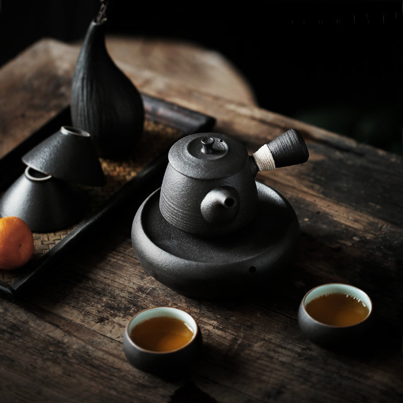 Ceramic Japanese Teapot Kung Fu Tea Set Handmade Single Pot