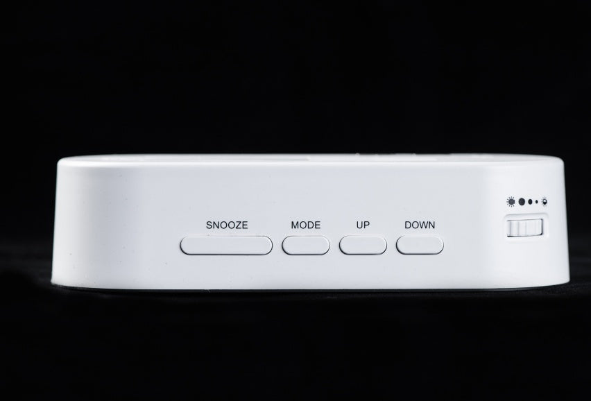 Creative LED clock thermometer Plug-in double u makeup mirror alarm clock clock gift Led mirror clock