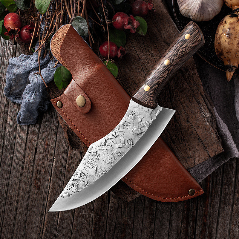 Forging Japanese Full Tang Handle Knife Handmade Steel Kitch