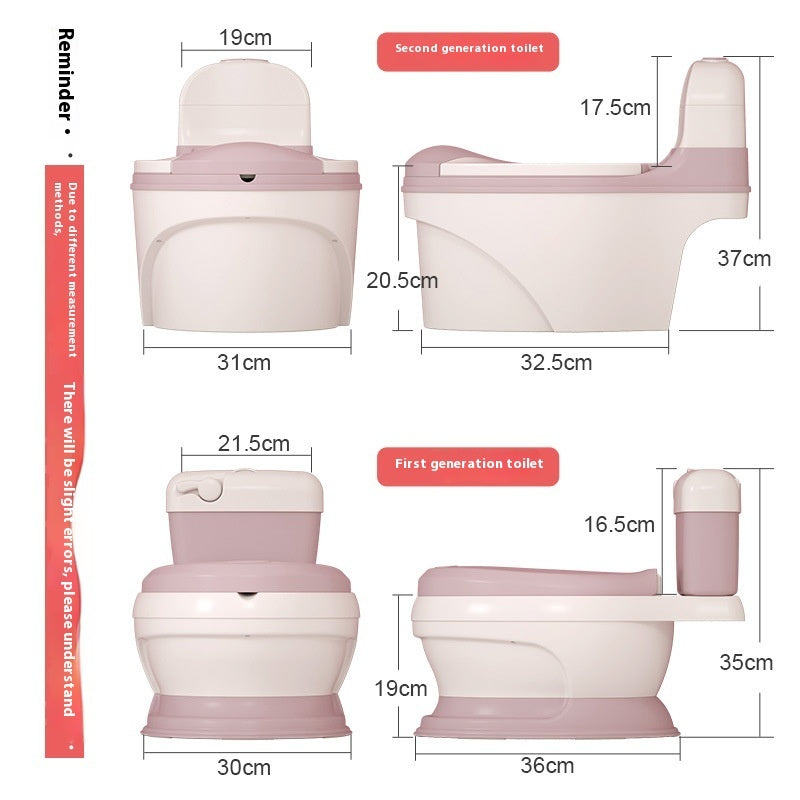 Plus-sized Baby Toilet Can Put Garbage Bags For Children Aged