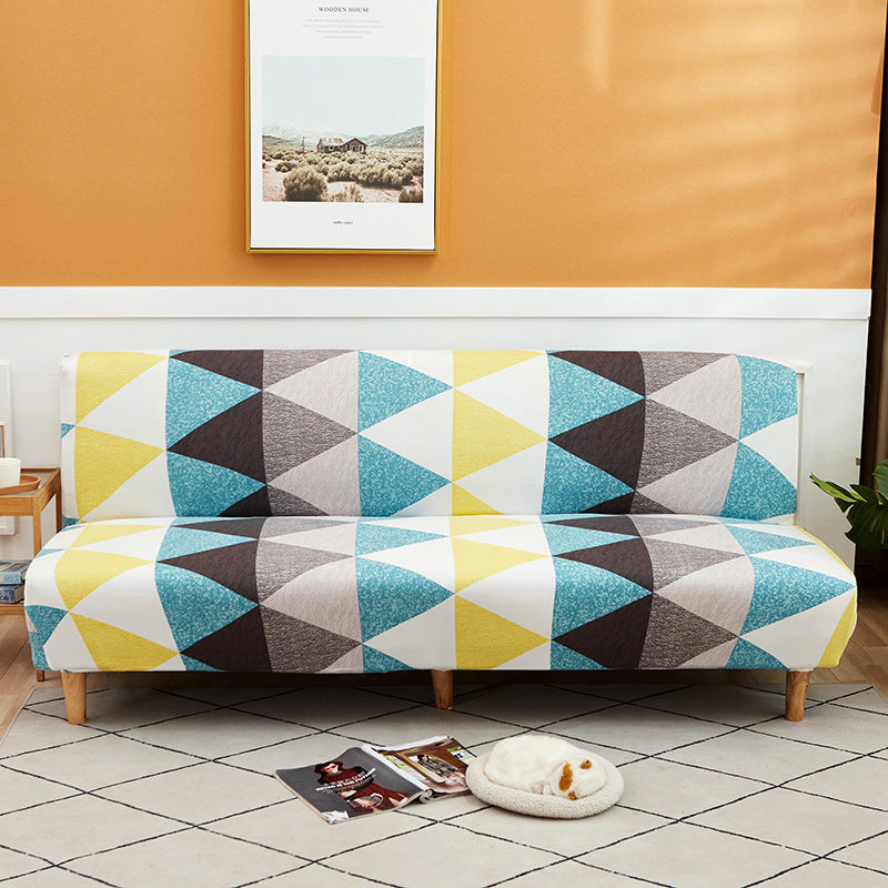 All-Inclusive Stretch Fabric Armless Sofa Towel Sofa Cover