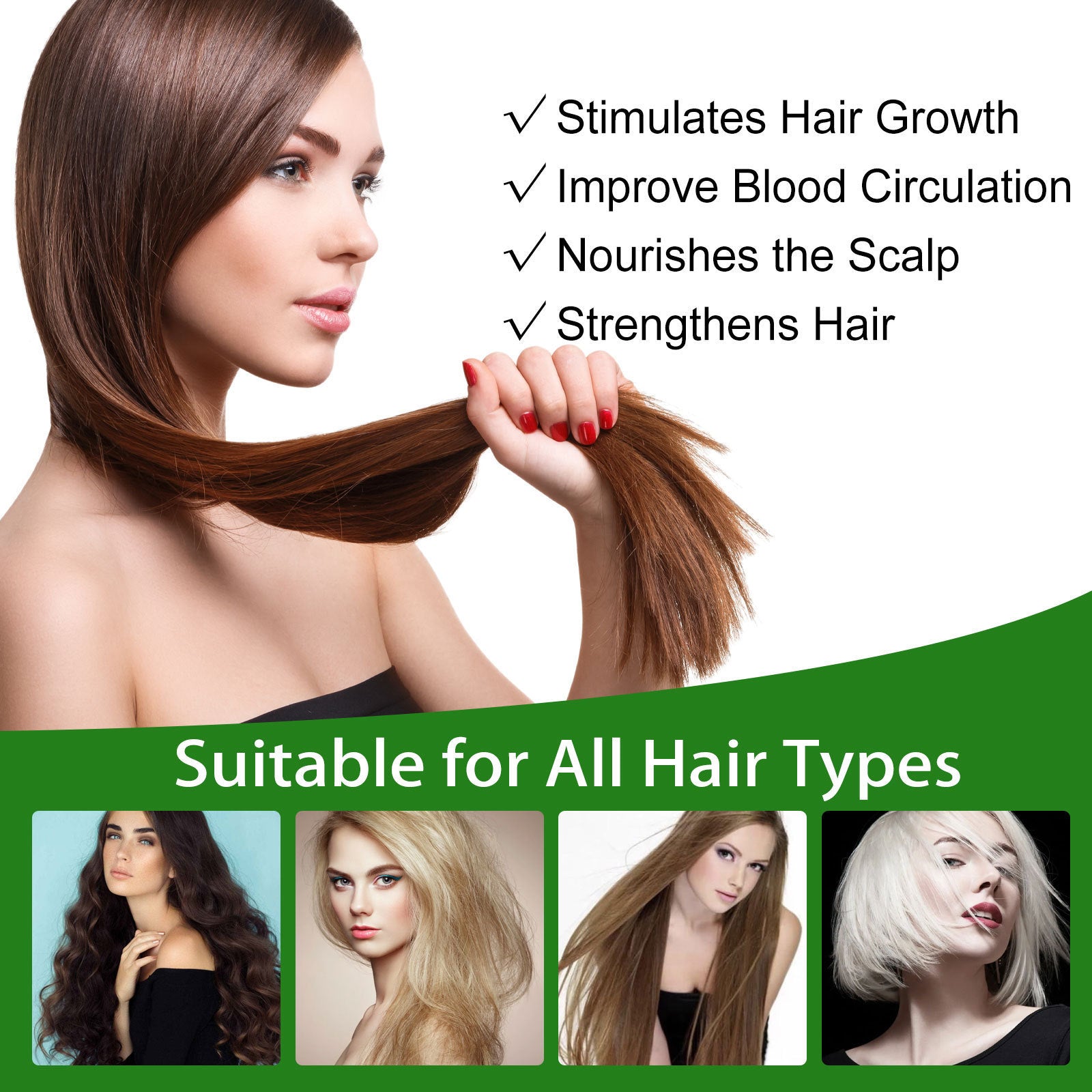 Huile essentielle de romarin pour les soins capillaires Anti-chute Croissance des cheveux Soin capillaire Nourrit le cuir chevelu et les racines des cheveux