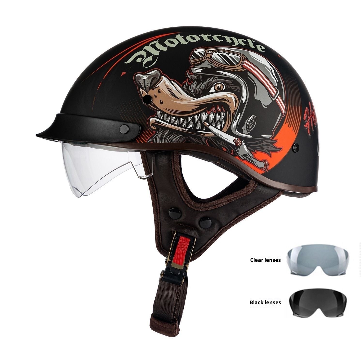 Retro Helmet Electric Motorcycle Helmet