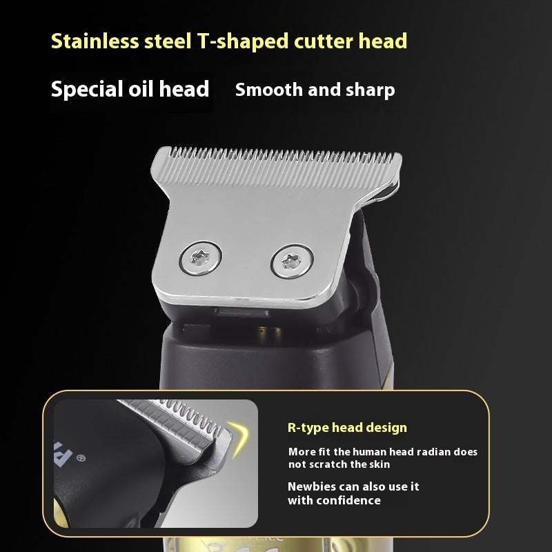 Digital Display Metal Hair Clipper For Hair Salon Carving Scissors